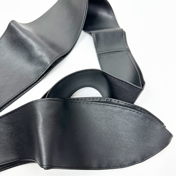 2/$30 Obi Belt Wide Wrap Around Waist Boho Gypsy Self Tie Black Cinched Corset - Picture 8 of 10